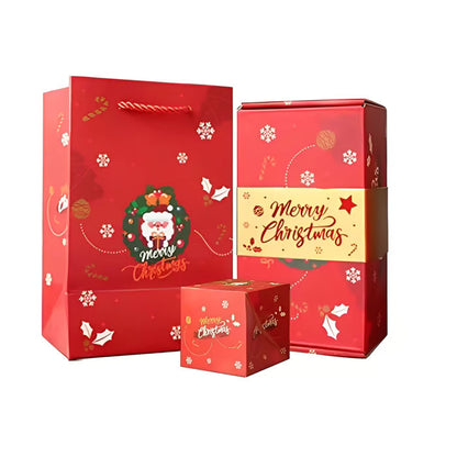 🎅🏻Early Christmas Sale 🎉Unique Folding Bouncing Red Envelope Gift Box with Confetti,for Birthday, Festival💕
