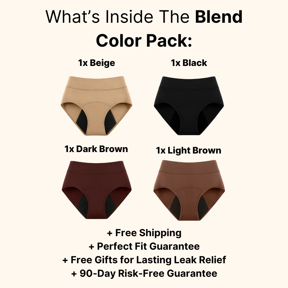 🎁🎁 Black Friday Limited-Time Offer: 30% Off! NESLEMY™ 100% Leak-Proof Panties 4-Pack