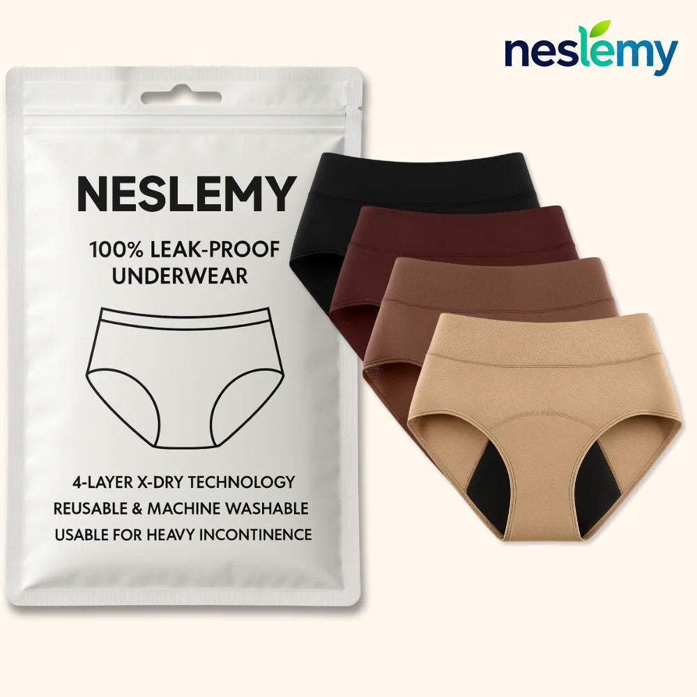 🎁🎁 Black Friday Limited-Time Offer: 30% Off! NESLEMY™ 100% Leak-Proof Panties 4-Pack