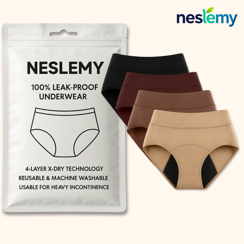 🎁🎁 Black Friday Limited-Time Offer: 30% Off! NESLEMY™ 100% Leak-Proof Panties 4-Pack