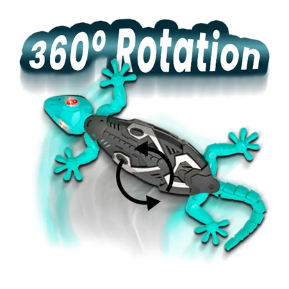 🔥🔥New Christmas gecko remote control toy, featuring LED light-up eyes and a 360° rotating electric lizard.