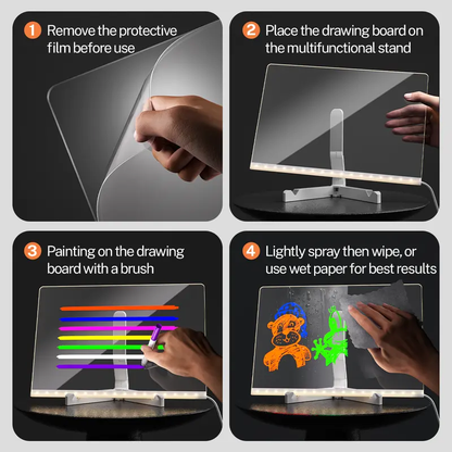💕2025 New Model Newyuo™ Glow Drawing Board-The best Christmas gift for children