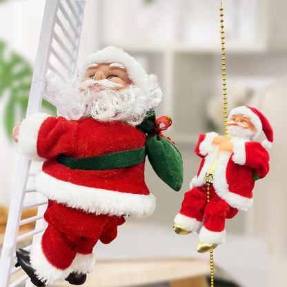 🎅🏻This electric climbing Santa Claus automatically rises as a Christmas decoration, featuring music and a silent mode. Suitable for Christmas trees, fireplaces, and family gatherings, it's the perfect gift for children and families.