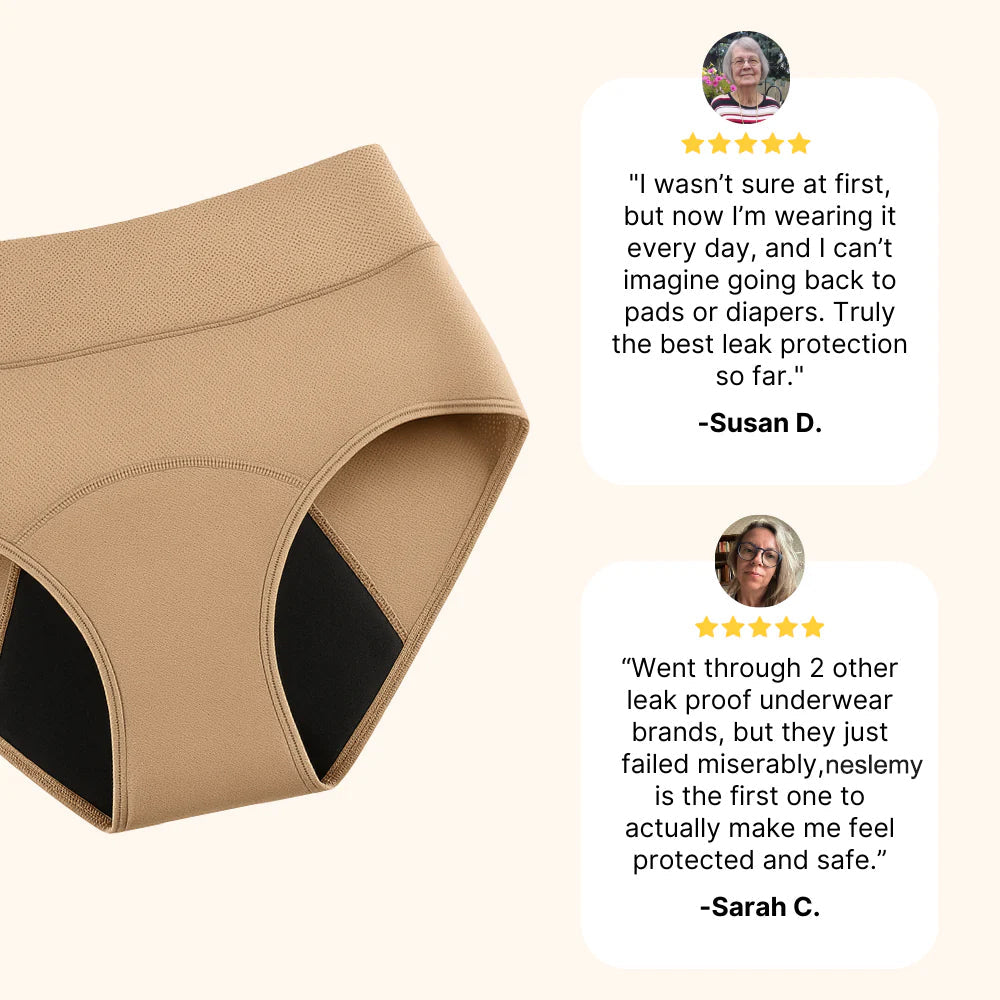 🎁🎁 Black Friday Limited-Time Offer: 30% Off! NESLEMY™ 100% Leak-Proof Panties 4-Pack