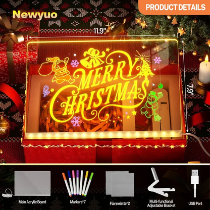 💕2025 New Model Newyuo™ Glow Drawing Board-The best Christmas gift for children