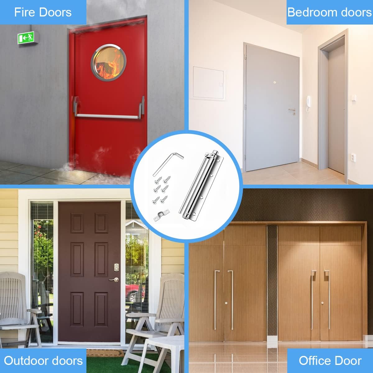 🔥Last Day Promotion 49% OFF -🏡Automatic Door Self-Closing Hinge