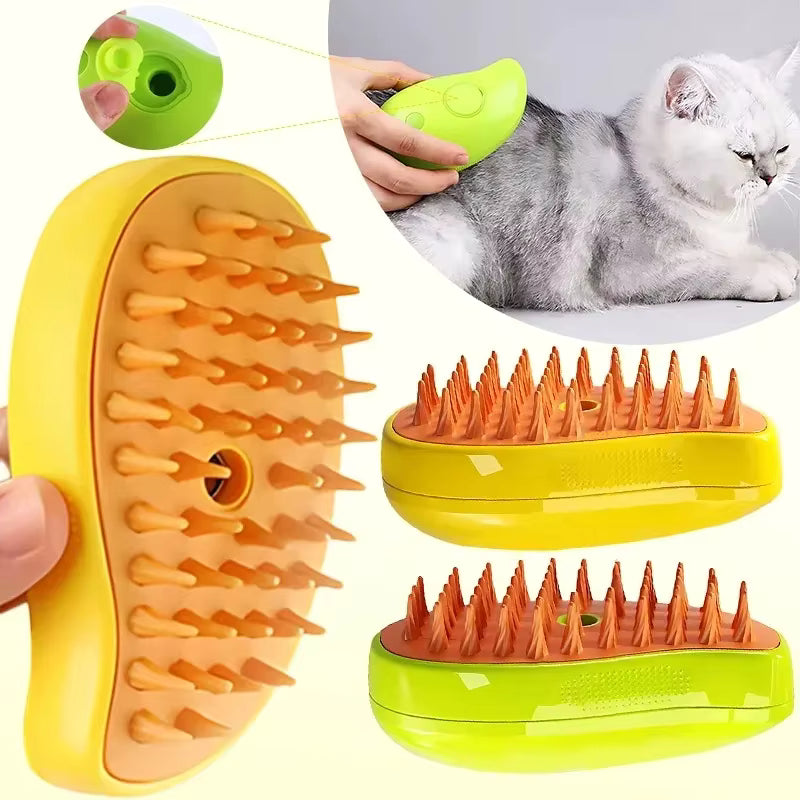 🐾 3-in-1 Pet Grooming Brush — Comb, Massage & Clean