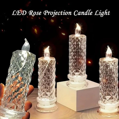 🔥🔥🔥✨🕯️LED Crystal Candle Lights 🌈Battery Operated with 6 Hour Timer🔥🔥🔥