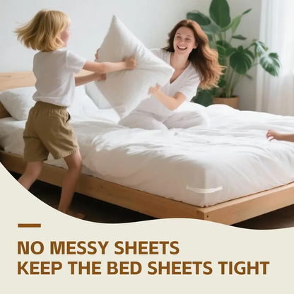 Bed sheet clips, suitable for any size mattress, keep sheets flat and are easy to install.