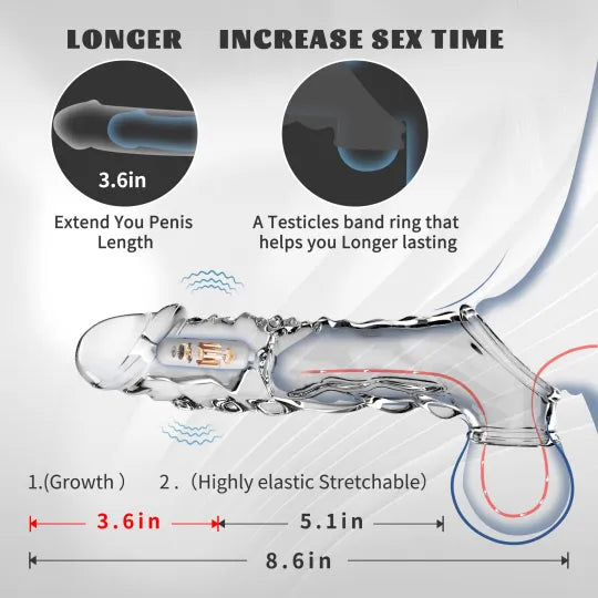 🔥🎁 HOT Deal 💥 Reusable Penis Extension Vibrator – Makes You Longer, Harder & Unstoppable 😍